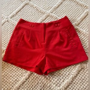 Red shorts from Forever 21, size small.